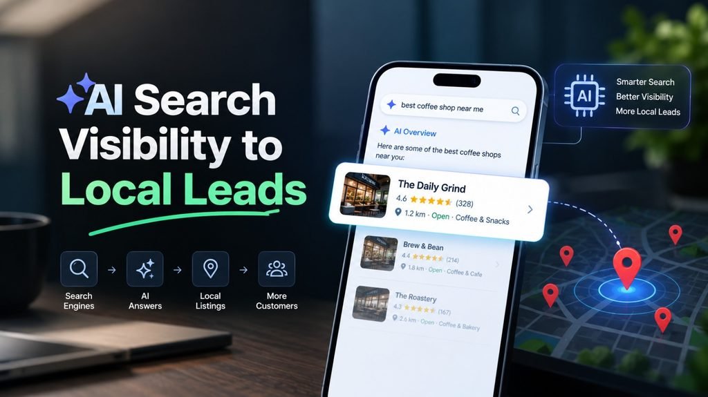 AI search visibility to local leads